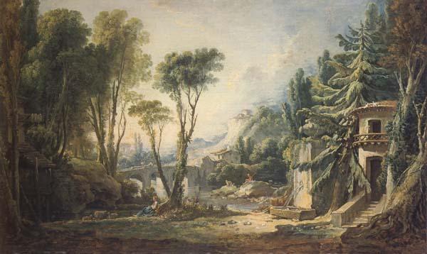 Francois Boucher Desian fro a Stage Set oil painting image